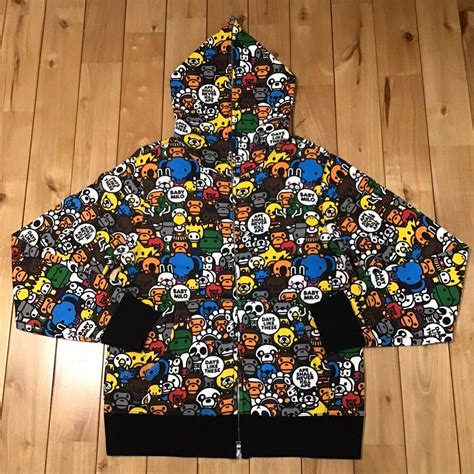 Bape BAPE Animal Safari Milo Full Zip Hoodie | Grailed