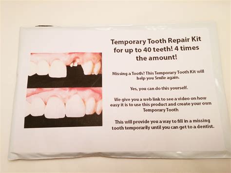 Temporary tooth repair kit dental fix missing up to 40 teeth! 4 times amount! - Walmart.com