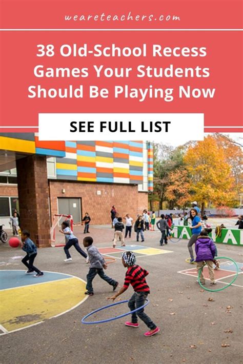 38 Old-School Recess Games Your Students Should Play Now