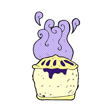 Comic Cartoon Blueberry Pie Stock Illustration - Illustration of drawn ...