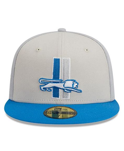 New Era Men's Cream, Blue Detroit Lions 2023 Sideline Historic 59FIFTY Fitted Hat - Macy's