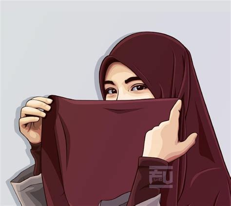 Gambar Kartun Muslimah Berhijab Terbaru | Kuliah Desain