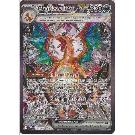 Pokemon Trading Card Game 223/197 Charizard ex : Special Illustration Rare Card : SV03 Obsidian ...