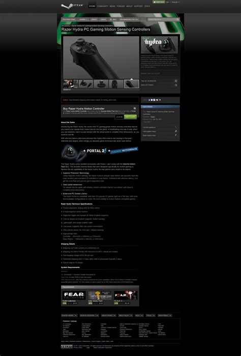 Steam sells Razer Hydra with Portal 2 on steam : r/pcgaming