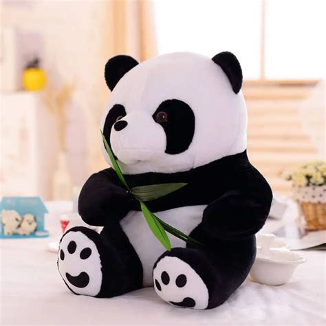 10 Inches Cute Panda Bear Stuffed Animal Plush Soft Toys Standing Kids Doll Games Gift-in ...