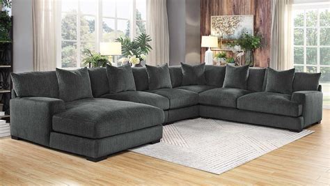 Homelegance Worchester Sectional Sofa Set - Dark gray 9857DG-SOFA SET | Homelegance ...