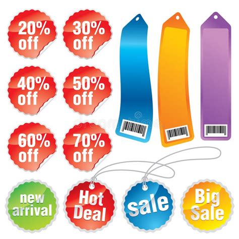 Promotion Stickers and Labels Stock Vector - Illustration of marketing ...