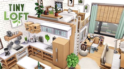 TINY LOFT w/ PLATFORMS | THE SIMS 4 - Speed Build (NO CC) | ดาว โหลด the sims 4 - Future User