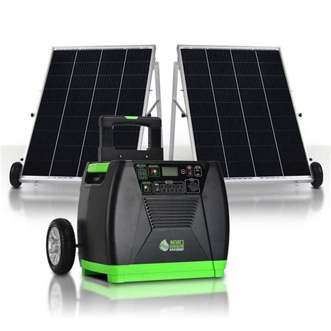 NATURE'S GENERATOR ELITE 3600-Watt/5760W Peak Push Button Start Solar ...