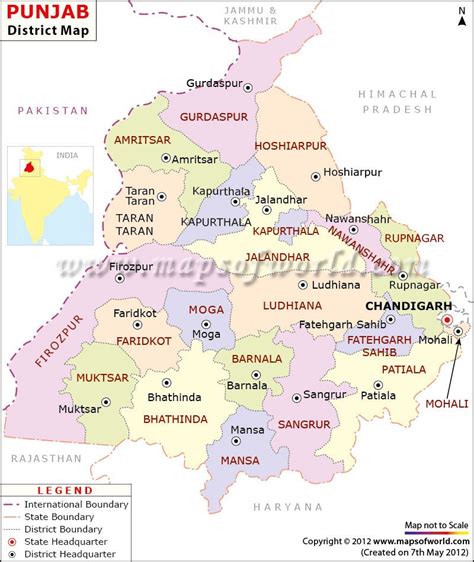 District Map Of Punjab World Geography Map India World Map Map | Images ...