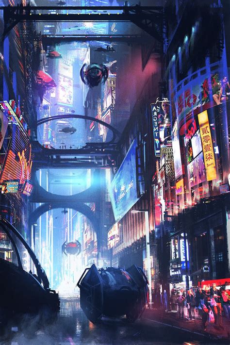 Pin by Its Berry on Sci-Fi Illustration | Cyberpunk city, Science ...