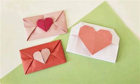 Origami Heart Envelope: Step-by-Step Instructions for a Unique Gift – easy origami tutorial