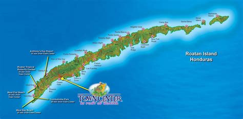 Map of Roatan Honduras Island: Unveiling a Caribbean Paradise