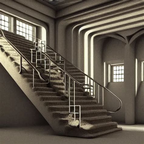 Escher infinite stairs made with smooth pipes and soft | Stable Diffusion | OpenArt