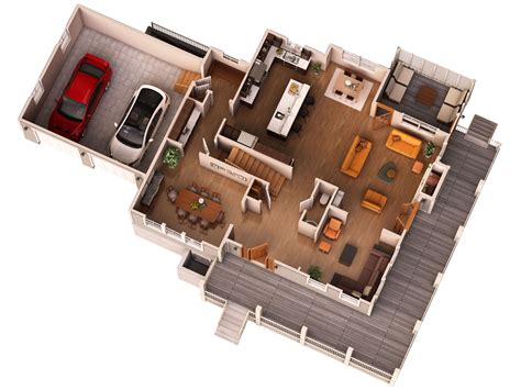 3D Floor Plan Render Rendered Floor Plan, Architectural Floor Plans, 3d Max, Layout, Property ...