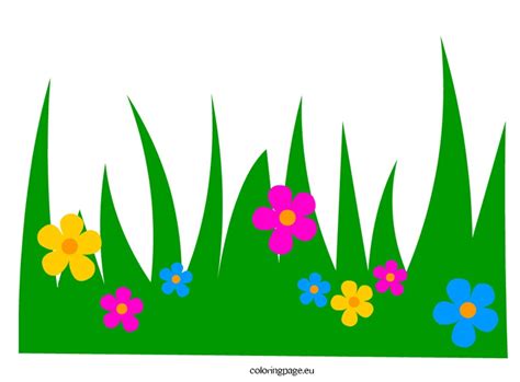 clipart grass and flowers - Clip Art Library