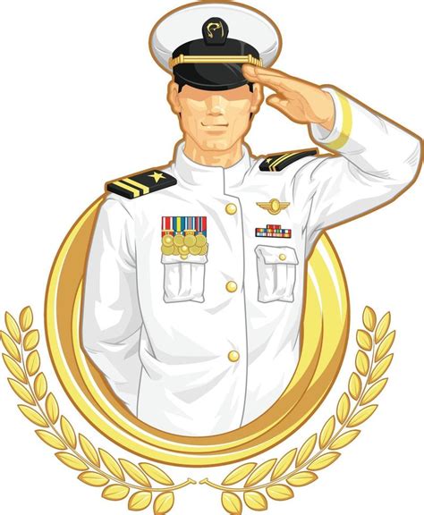 Military Officer Salute Army Air Force Navy General Cartoon Drawing 2181739 Vector Art at Vecteezy