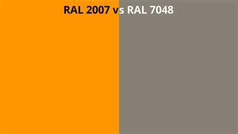 RAL 2007 vs 7048 | RAL colour chart UK