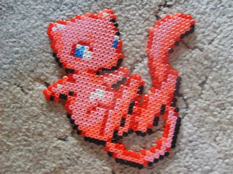 Mew perler beads by msSUPERGIRLX3 on DeviantArt