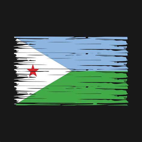 Djibouti Flag Brush Vector 20355908 Vector Art at Vecteezy