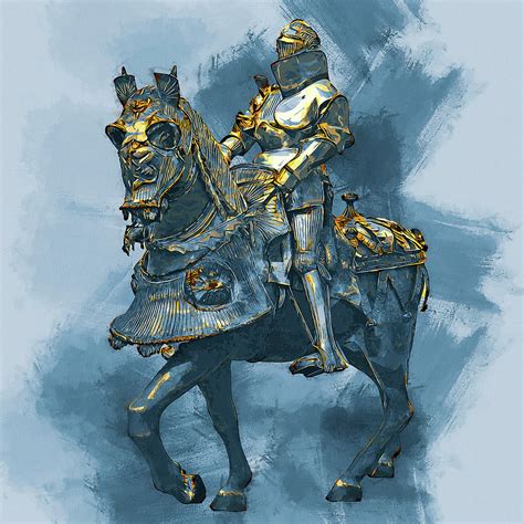 Medieval Knight - 20 Painting by AM FineArtPrints - Fine Art America