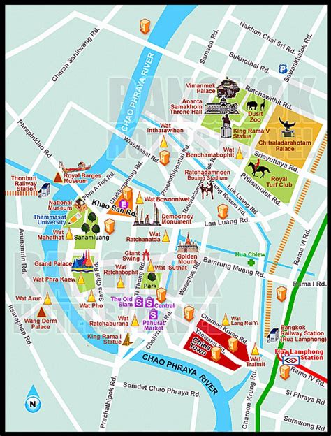 Bangkok Tourist Attractions Map