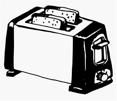 Toaster - Toaster In Black And White, HD Png Download , Transparent Png Image - PNGitem