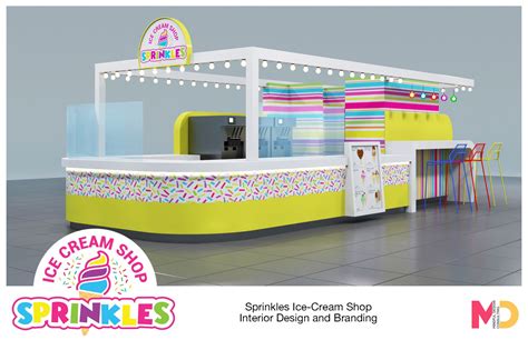 Ice-cream kiosk design and branding by Mindful Design Consulting. | Kiosk design, House ...