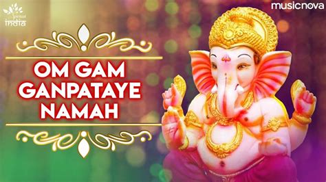 Om Gan Ganpataye Namah 108 Times | Very Powerful Ganesh Mantra | Ganpati Songs - YouTube