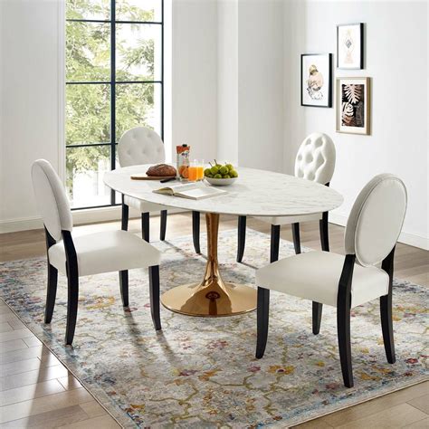 25 Best Chapman Marble Oval Dining Tables