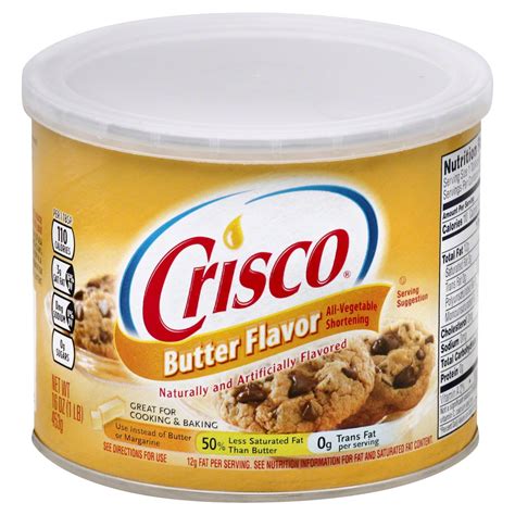 Crisco Butter Flavor All-Vegetable Shortening - Shop Butter & Margarine at H-E-B