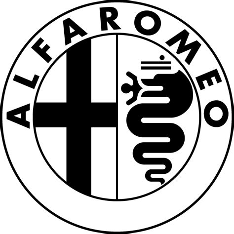 Alfa Romeo Logo Black and White – Brands Logos