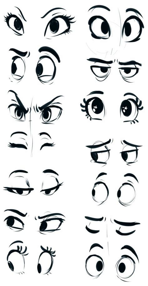 How To Draw Eyes Cartoon Step By Step - Fotomuslik