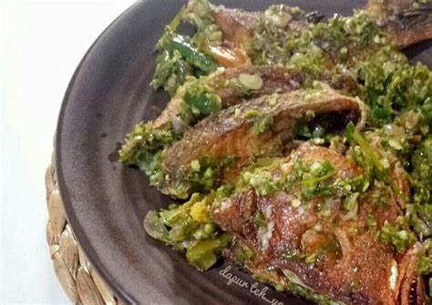 Resep Ikan Kakap Merah Goreng Sambal Cabe Hijau oleh Teh Yanithea - Cookpad