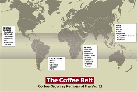 The Coffee Belt Is Where The World Grows Its Beans