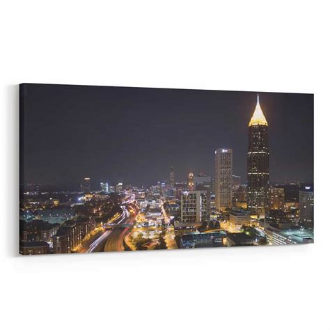 Atlanta, Georgia Skyline Canvas Wall Art - Collection A | 365Canvas