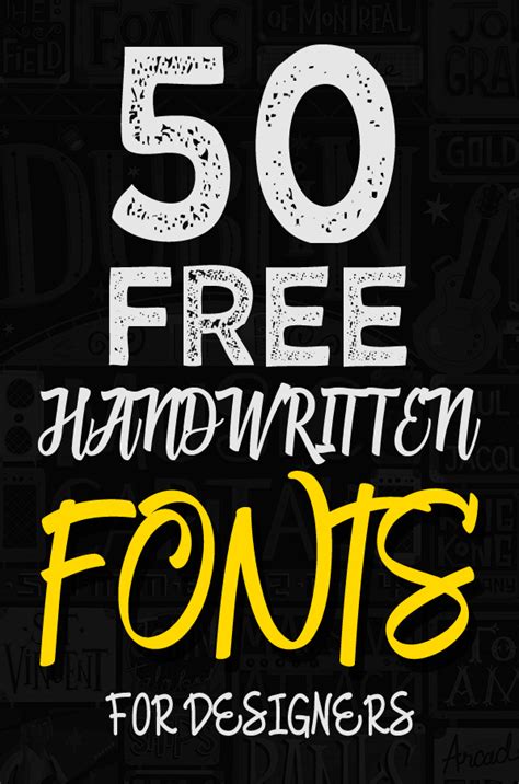 50 Free Handwritten Fonts | Fonts | Graphic Design Junction