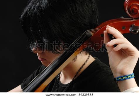 Girl Posing Her Violoncello Tuning Stock Photo 39339583 | Shutterstock