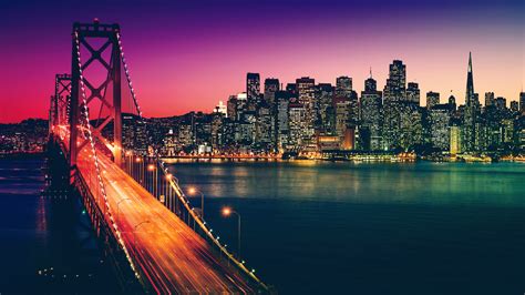 960x544 Resolution Artistic Sunset San Francisco Cityscape 960x544 Resolution Wallpaper ...