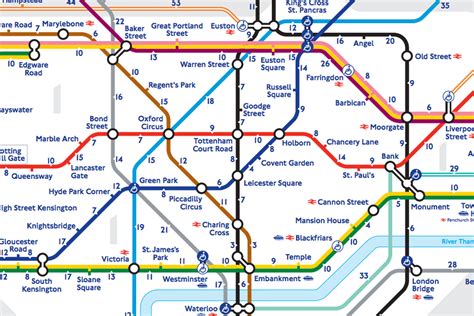 London's 'walk the Tube' map reveals the real distance between stations ...