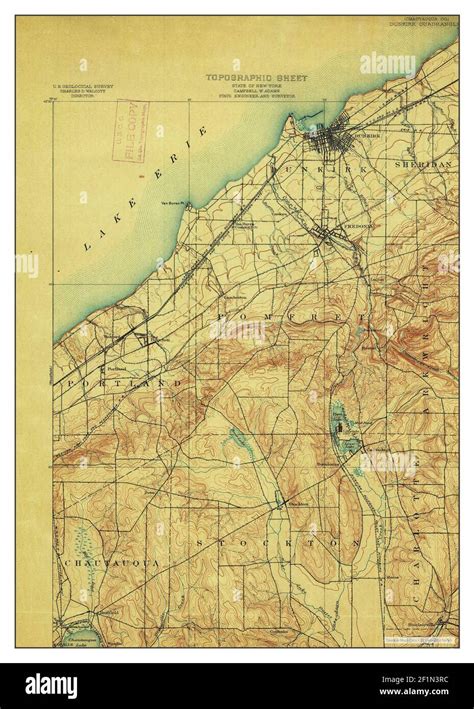 Dunkirk new york map Cut Out Stock Images & Pictures - Alamy