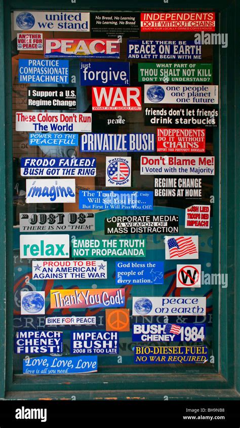 political bumper stickers Stock Photo - Alamy