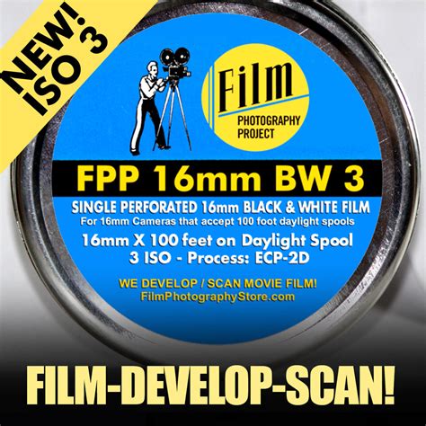 16mm Film - Single Perf BUNDLE - Film / Develop / Scan - 100ft – Film Photography Project Store