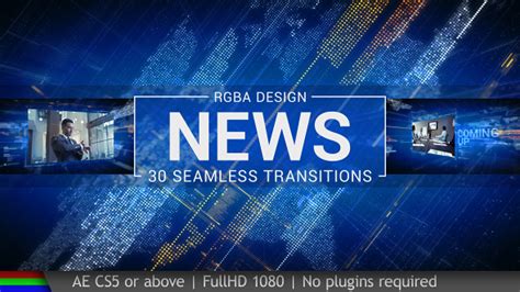 VIDEOHIVE NEWS TRANSITIONS FREE AFTER EFFECTS TEMPLATE - Free After Effects Template - Videohive ...