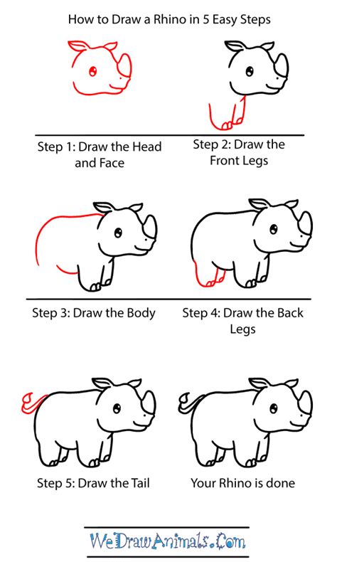 Realistic Baby Rhino Drawing - Deiafa Ganello