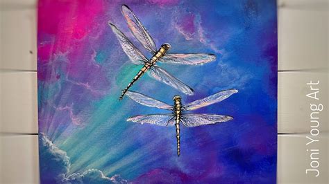 Dragonfly Acrylic Painting