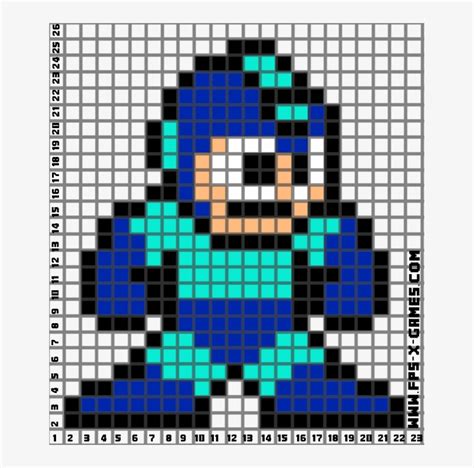 Megaman Pixel Art Idea - Mega Man 8 Bits - 649x731 PNG Download - PNGkit