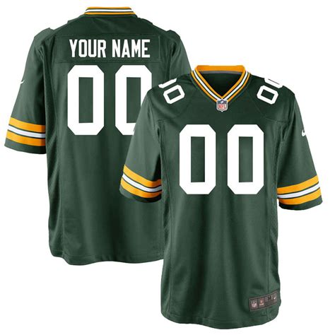 Green Bay Packers Green Customized Game Jersey - jerseys2021