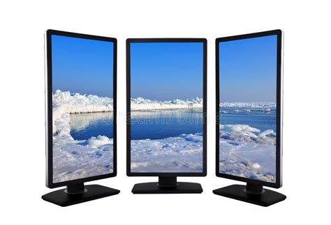 Icy landscape stock image. Image of panel, display, icebergs - 31003479