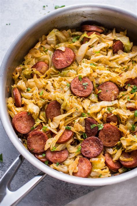 Sautéed Cabbage and Kielbasa • Salt & Lavender